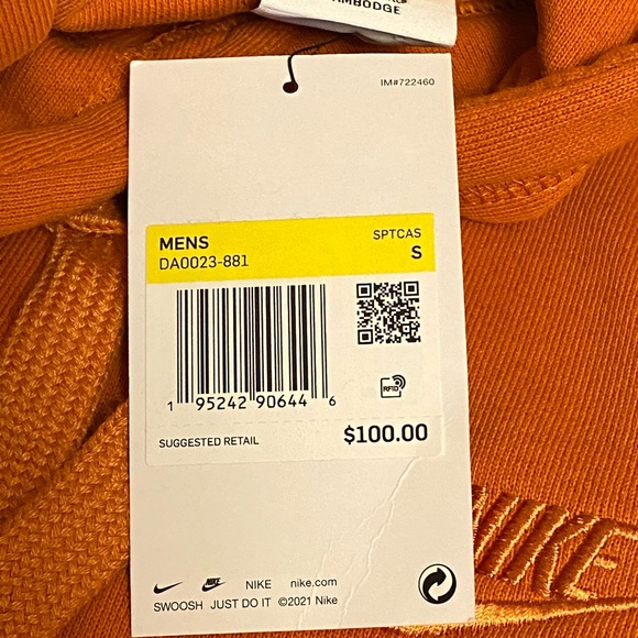 Nike Sportswear Men's Classic Fleece Pullover Hoodie - Picture 8 of 9